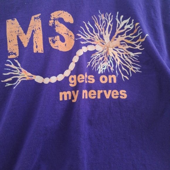 Gildan longsleeves Purple MS support - Picture 2 of 13